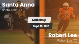 Matchup: Santa Anna vs. Robert Lee  2017