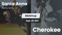Matchup: Santa Anna vs. Cherokee 2017