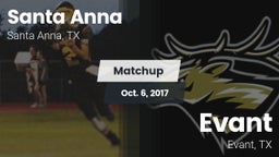 Matchup: Santa Anna vs. Evant  2017