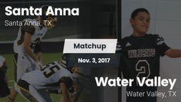 Matchup: Santa Anna vs. Water Valley  2017
