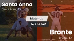 Matchup: Santa Anna vs. Bronte  2018