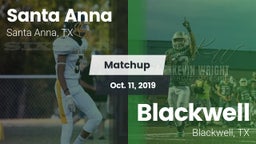 Matchup: Santa Anna vs. Blackwell  2019