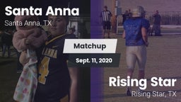 Matchup: Santa Anna vs. Rising Star  2020