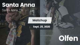 Matchup: Santa Anna vs. Olfen  2020