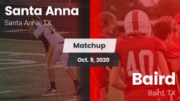 Matchup: Santa Anna vs. Baird  2020