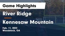 River Ridge  vs Kennesaw Mountain  Game Highlights - Feb. 11, 2022