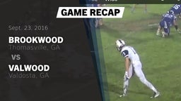 Recap: Brookwood  vs. Valwood  2016