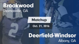 Matchup: Brookwood vs. Deerfield-Windsor  2016