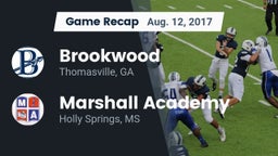 Recap: Brookwood  vs. Marshall Academy  2017