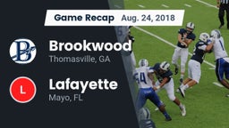 Recap: Brookwood  vs. Lafayette  2018