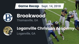 Recap: Brookwood  vs. Loganville Christian Academy  2018
