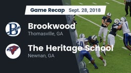 Recap: Brookwood  vs. The Heritage School 2018