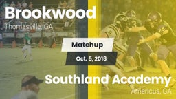 Matchup: Brookwood vs. Southland Academy  2018