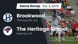 Recap: Brookwood  vs. The Heritage School 2019