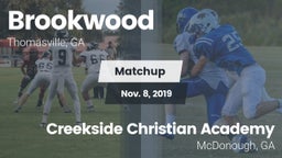 Matchup: Brookwood vs. Creekside Christian Academy 2019