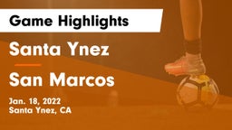 Santa Ynez  vs San Marcos  Game Highlights - Jan. 18, 2022