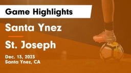 Santa Ynez  vs St. Joseph  Game Highlights - Dec. 13, 2023