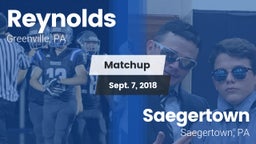 Matchup: Reynolds vs. Saegertown  2018