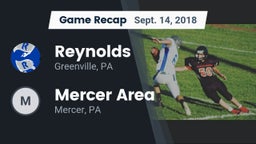 Recap: Reynolds  vs. Mercer Area  2018