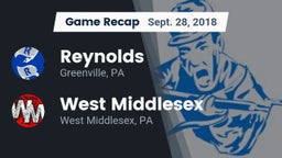 Recap: Reynolds  vs. West Middlesex   2018