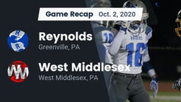 Recap: Reynolds  vs. West Middlesex   2020