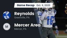 Recap: Reynolds  vs. Mercer Area  2020
