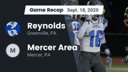 Recap: Reynolds  vs. Mercer Area  2020