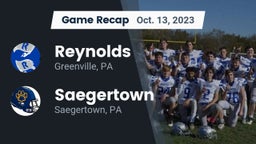 Recap: Reynolds  vs. Saegertown  2023