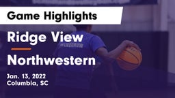 Ridge View  vs Northwestern  Game Highlights - Jan. 13, 2022
