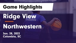 Ridge View  vs Northwestern  Game Highlights - Jan. 28, 2022