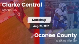 Matchup: Clarke Central vs. Oconee County  2017