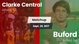 Matchup: Clarke Central vs. Buford  2017