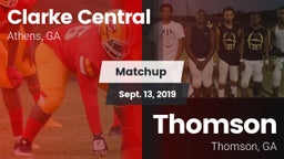 Matchup: Clarke Central vs. Thomson  2019