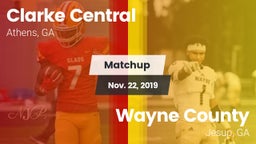 Matchup: Clarke Central vs. Wayne County  2019