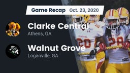 Recap: Clarke Central  vs. Walnut Grove  2020