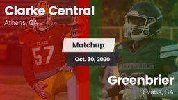 Matchup: Clarke Central vs. Greenbrier  2020