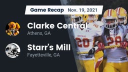 Recap: Clarke Central  vs. Starr's Mill  2021