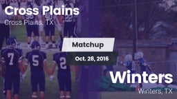 Matchup: Cross Plains vs. Winters  2016