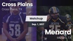 Matchup: Cross Plains vs. Menard  2017