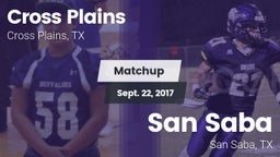 Matchup: Cross Plains vs. San Saba  2017