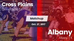 Matchup: Cross Plains vs. Albany  2017