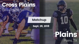 Matchup: Cross Plains vs. Plains  2018