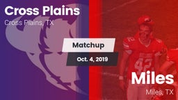 Matchup: Cross Plains vs. Miles  2019