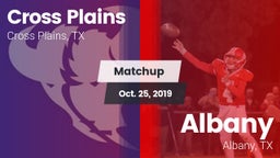 Matchup: Cross Plains vs. Albany  2019