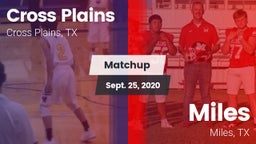 Matchup: Cross Plains vs. Miles  2020
