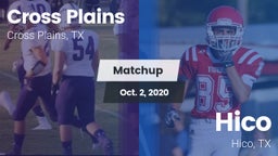 Matchup: Cross Plains vs. Hico  2020