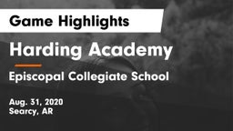 Harding Academy  vs Episcopal Collegiate School Game Highlights - Aug. 31, 2020