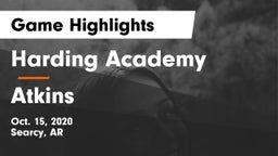 Harding Academy  vs Atkins Game Highlights - Oct. 15, 2020