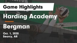 Harding Academy  vs Bergman  Game Highlights - Oct. 1, 2020
