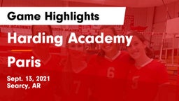 Harding Academy  vs Paris  Game Highlights - Sept. 13, 2021
